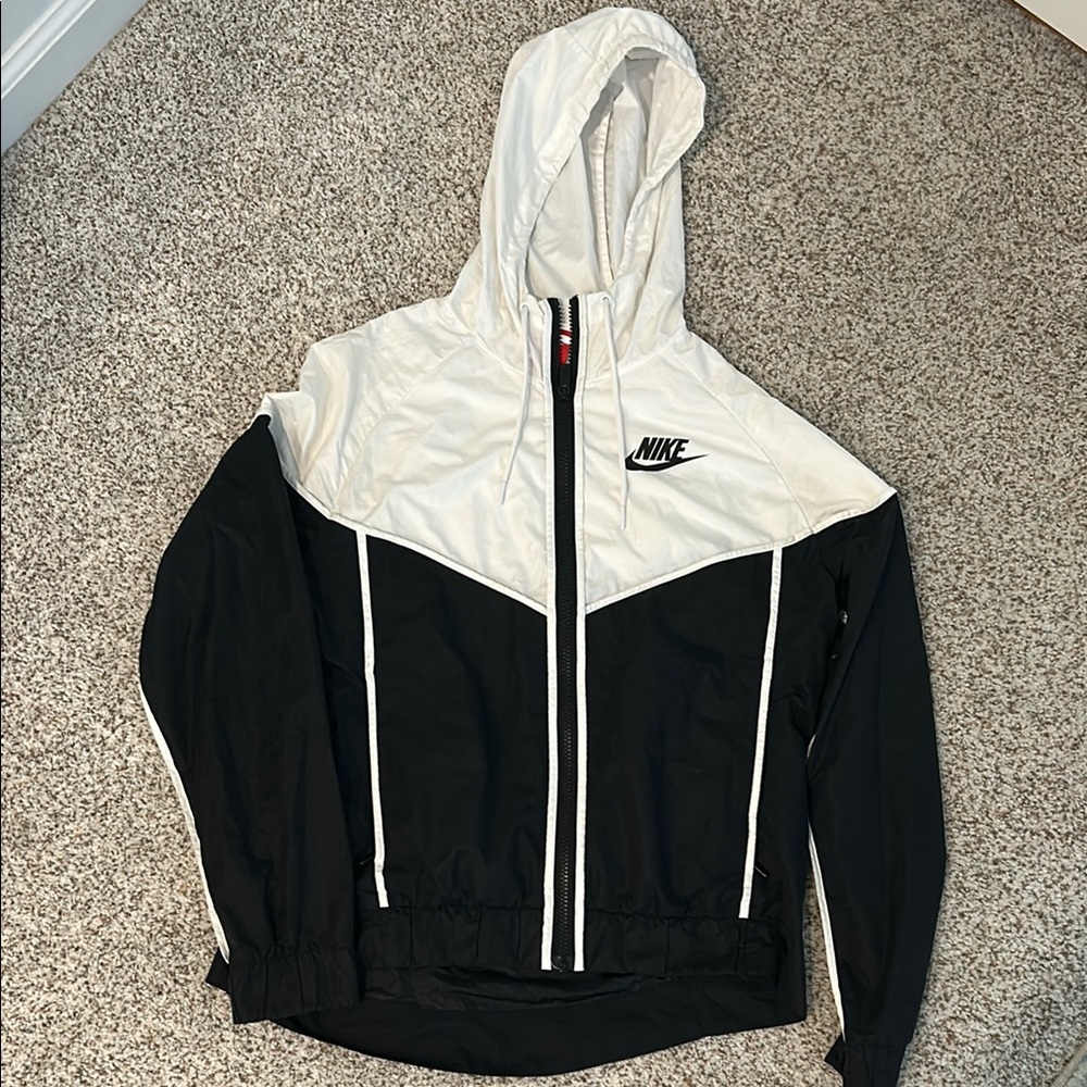 Nike Black and White Bomber Jacket